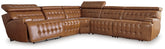 J&M Furniture - Ashley Furniture - Temmpton 5-Piece Power Reclining Sectional - 5-Piece Power Reclining Sectional / Chocolate - U92708S4